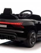 Audi Masinuta electrica pentru copii cu licenta RS E-Tron GT BlackTelecomandaRoti EVAAcumulator 12V 45AhIncarcator inclusCentura de sigurantaLumini LEDSlow StartIndicator baterieUsi cu deschidereSistem troller