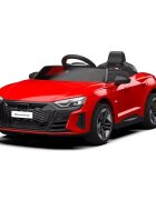 Audi Masinuta electrica pentru copii cu licenta RS E-Tron GT RedTelecomandaRoti EVAAcumulator 12V 45AhIncarcator inclusCentura de sigurantaLumini LEDSlow StartIndicator baterieUsi cu deschidereSistem troller