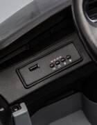 Audi Masinuta electrica pentru copii cu licenta SQ8 E-Tron 12V Greyechipare Premiumtelecomanda 24G2 motoarex39wroti EVAscaun din pielesuspensiiusi cu deschiderelumini LEDmuzica