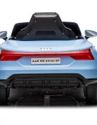 Audi Masinuta electrica pentru copii E-tron GT Blue 70W cu echipare premium si licenta oglinzi retrovizoare scaun din piele roti din spuma evalumini LEDcentura de sigurantamufa MP3slot usbcard microSDbluetooth