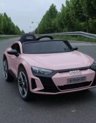 Audi Masinuta electrica pentru copii e-Tron GT Pink cu licentaradiocomanda 2.4Groti EVAdoua motoareacumulator 12Vfaruri si stopuri LEDacumulator 12V45Ahdoua motoareoglinzi retrovizoareunitate o cu muzica