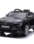 Audi Masinuta electrica pentru copii E-Tron SportBack Black cu licentaroti evascaun pieleacumulator 12Vsuspensiisistem trollerusi cu deschidereslow startlumini LEDmp3usboglinzi retrovizoaresarcina maxima 30 kg