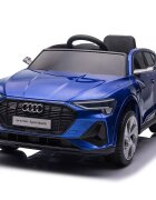 Audi Masinuta electrica pentru copii E-Tron SportBack Blue cu licentaroti evascaun pieleacumulator 12Vsuspensiisistem trollerusi cu deschidereslow startlumini LEDmp3usboglinzi retrovizoaresarcina maxima 30 kg