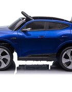 Audi Masinuta electrica pentru copii E-Tron SportBack Blue cu licentaroti evascaun pieleacumulator 12Vsuspensiisistem trollerusi cu deschidereslow startlumini LEDmp3usboglinzi retrovizoaresarcina maxima 30 kg