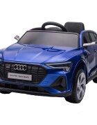 Audi Masinuta electrica pentru copii E-Tron SportBack Blue cu licentaroti evascaun pieleacumulator 12Vsuspensiisistem trollerusi cu deschidereslow startlumini LEDmp3usboglinzi retrovizoaresarcina maxima 30 kg