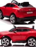 Audi Masinuta electrica pentru copii E-Tron SportBack Red cu licentaroti evascaun pieleacumulator 12Vsuspensiisistem trollerusi cu deschidereslow startlumini LEDmp3usboglinzi retrovizoaresarcina maxima 30 kg