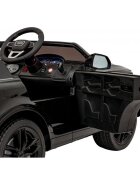 Audi Masinuta electrica pentru copii Q7 New Lift negru 70W cu telecomanda pornire lenta panou o scaun piele si roti din spuma Eva