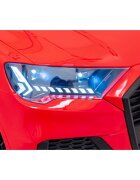 Audi Masinuta electrica pentru copii Q7 New Lift rosu 70W cu telecomanda pornire lenta panou o scaun piele si roti din spuma Eva