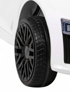 Audi Masinuta electrica pentru copii R8 alb 70W cu telecomanda lumini suspensii scaun piele si roti din spuma Eva
