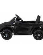 Audi Masinuta electrica pentru copii R8 negru 70W cu telecomanda lumini suspensii scaun piele si roti din spuma Eva