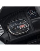 Audi Masinuta electrica pentru copii R8 police negru 70W cu telecomanda lumini suspensii scaun piele si roti din spuma Eva
