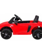 Audi Masinuta electrica pentru copii R8 rosu 70W cu telecomanda lumini suspensii scaun piele si roti din spuma Eva