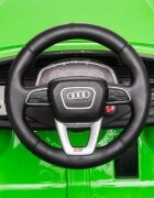 Audi Masinuta electrica pentru copii RS Q8 Green 70W cu echipare premiumacumulator 12V7Ah detasabilscaun pieleroti din cauciuc evaoglinzi retrovizoaresuspensiilumini ledradio mp3 playerusbsarcina maxima 25 kg