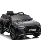 Audi Masinuta electrica pentru copii RS6 Black cu roti EVA 70W telecomanda pornire la buton roti Eva si scaun piele