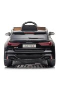 Audi Masinuta electrica pentru copii RS6 Black cu roti EVA 70W telecomanda pornire la buton roti Eva si scaun piele
