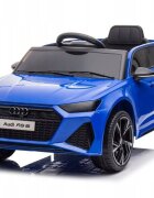 Audi Masinuta electrica pentru copii RS6 BRD-2118 Blue cu telecomanda 2.4G 2 motoare 45W fiecare baterie 12V si 4.5Ah sistem o integrat MP3 USB si Bluetooth faruri si stopuri luminoase 102 x 43 x 60 cm