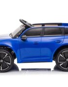 Audi Masinuta electrica pentru copii RS6 BRD-2118 Blue cu telecomanda 2.4G 2 motoare 45W fiecare baterie 12V si 4.5Ah sistem o integrat MP3 USB si Bluetooth faruri si stopuri luminoase 102 x 43 x 60 cm