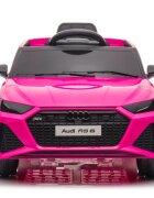 Audi Masinuta electrica pentru copii RS6 BRD-2118 Pink cu telecomanda 2.4G 2 motoare 45W fiecare baterie 12V si 4.5Ah sistem o integrat MP3 USB si Bluetooth faruri si stopuri luminoase 102 x 43 x 60 cm