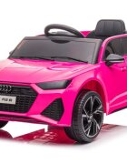 Audi Masinuta electrica pentru copii RS6 BRD-2118 Pink cu telecomanda 2.4G 2 motoare 45W fiecare baterie 12V si 4.5Ah sistem o integrat MP3 USB si Bluetooth faruri si stopuri luminoase 102 x 43 x 60 cm