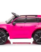 Audi Masinuta electrica pentru copii RS6 BRD-2118 Pink cu telecomanda 2.4G 2 motoare 45W fiecare baterie 12V si 4.5Ah sistem o integrat MP3 USB si Bluetooth faruri si stopuri luminoase 102 x 43 x 60 cm