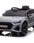 Audi Masinuta electrica pentru copii RS6 Grey cu roti EVA 70W telecomanda pornire la buton roti Eva si scaun piele
