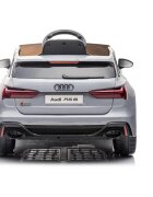 Audi Masinuta electrica pentru copii RS6 Grey cu roti EVA 70W telecomanda pornire la buton roti Eva si scaun piele