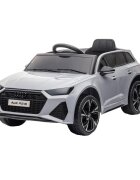 Audi Masinuta electrica pentru copii RS6 Grey cu roti EVA 70W telecomanda pornire la buton roti Eva si scaun piele