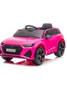 Audi Masinuta electrica pentru copii RS6 Pink cu roti EVA 70W telecomanda pornire la buton roti Eva si scaun piele