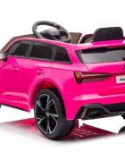 Audi Masinuta electrica pentru copii RS6 Pink cu roti EVA 70W telecomanda pornire la buton roti Eva si scaun piele