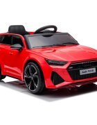 Audi Masinuta electrica pentru copii RS6 Red cu roti EVA 70W telecomanda pornire la buton roti Eva si scaun piele