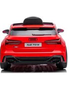 Audi Masinuta electrica pentru copii RS6 Red cu roti EVA 70W telecomanda pornire la buton roti Eva si scaun piele