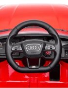 Audi Masinuta electrica pentru copii RS6 Red cu roti EVA 70W telecomanda pornire la buton roti Eva si scaun piele