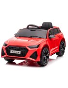 Audi Masinuta electrica pentru copii RS6 Red cu roti EVA 70W telecomanda pornire la buton roti Eva si scaun piele