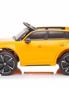 Audi Masinuta electrica pentru copii RS6 Yellow cu roti EVA 70W telecomanda pornire la buton roti Eva si scaun piele
