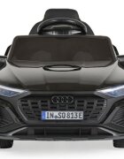 Audi Masinuta electrica pentru copii SQ8 E-Tron Black vopsitroti EVAtelecomanda 2.4G2 motoarex25wlumini LEDunitate o cu BluetoothUSBMP3volum reglabilacumulator 12V7Ahpornire la butoncenturasarcina admisa 25kg