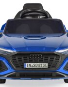 Audi Masinuta electrica pentru copii SQ8 E-Tron Blue vopsitroti EVAtelecomanda 2.4G2 motoarex25wlumini LEDunitate o cu BluetoothUSBMP3volum reglabilacumulator 12V7Ahpornire la butoncenturasarcina admisa 25kg