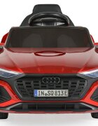 Audi Masinuta electrica pentru copii SQ8 E-Tron Red vopsitroti EVAtelecomanda 2.4G2 motoarex25wlumini LEDunitate o cu BluetoothUSBMP3volum reglabilacumulator 12V7Ahpornire la butoncenturasarcina admisa 25kg