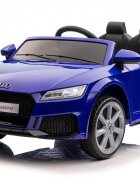 Audi Masinuta electrica pentru copii TTRS Roadster Saphire Blue 12V cu licentamotoare 2x30wroti EVAscaun din pieleusi cu deschiderefaruri si stopuri LEDunitate o cu muzicacentura de siguranta