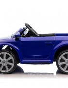 Audi Masinuta electrica pentru copii TTRS Roadster Saphire Blue 12V cu licentamotoare 2x30wroti EVAscaun din pieleusi cu deschiderefaruri si stopuri LEDunitate o cu muzicacentura de siguranta