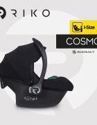 AVIONAUT Scoica auto Riko Cosmo standard de siguranta european R129 iSize testata ADAC cu maner de transport reglabil 40-87 cm sau 0-13 kg Negru