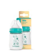 BABOO Biberon din sticla anticolici cu gat larg 150 ml 0 luni+