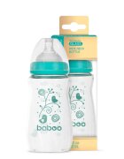 BABOO Biberon din sticla anticolici cu gat larg 250 ml 3 luni+