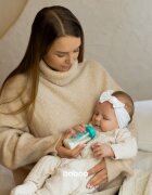 BABOO Biberon din sticla anticolici cu gat stramt 120 ml 0 luni+