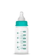BABOO Biberon din sticla anticolici cu gat stramt 120 ml 0 luni+