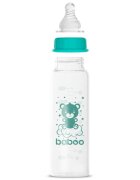 BABOO Biberon din sticla anticolici cu gat stramt 240 ml 3 luni+