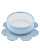 BABOO Bol din silicon cu ventuza Bleu 6 luni+