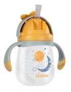 BABOO Cana cu tetina din silicon Blue Haze 240 ml 9 luni+