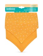 BABOO Set 2 bandane din muselina cu strat dublu Portocaliu 0 luni+