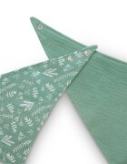 BABOO Set 2 bandane din muselina cu strat dublu Verde 0 luni+