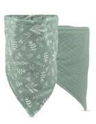 BABOO Set 2 bandane din muselina cu strat dublu Verde 0 luni+